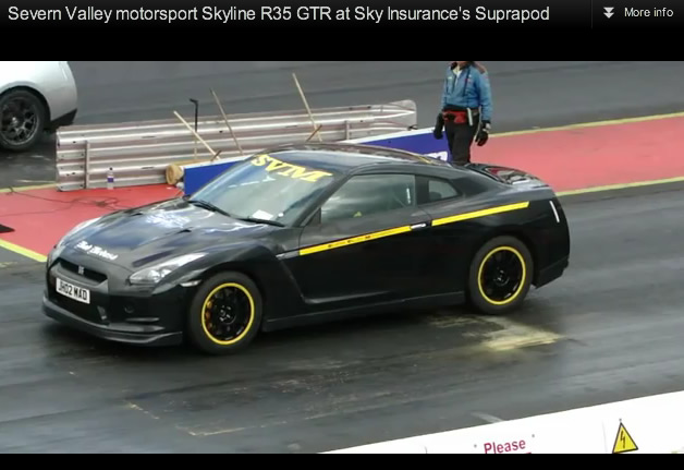 Severn Valley Motorsport Skyline R35 GTR at Safely Insured’s Suprapod