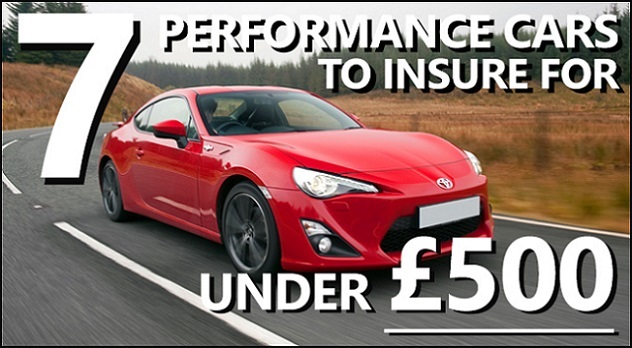 Top 7 Performance Cars to Insure for Under £500
